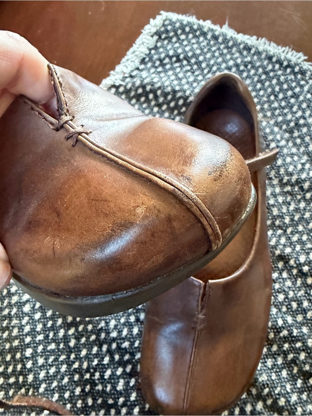 Earth Solar Coffee Leather Mary Jane Negative Heel Shoes 6.5B - Picture 10 of 10